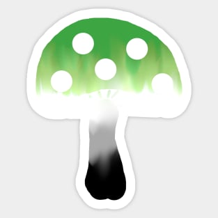 Aro Pride Mushroom Sticker